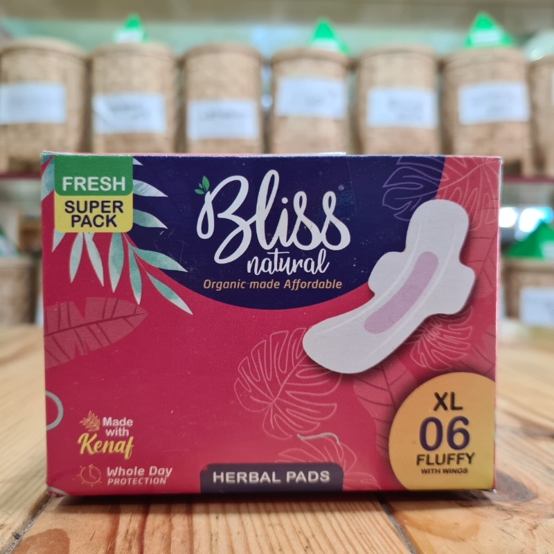 Bliss- Herbal Sanitary Pads (Pack Of 6PC) – Uzhavar Kalam